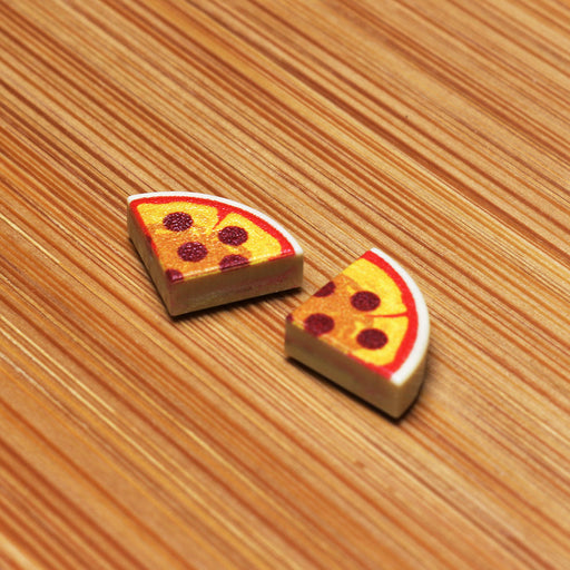 2 Slices of Pepperoni Pizza (1x1 Curved Tile) (LEGO) - Premium Custom LEGO Parts - Just $3! Shop now at Retro Gaming of Denver