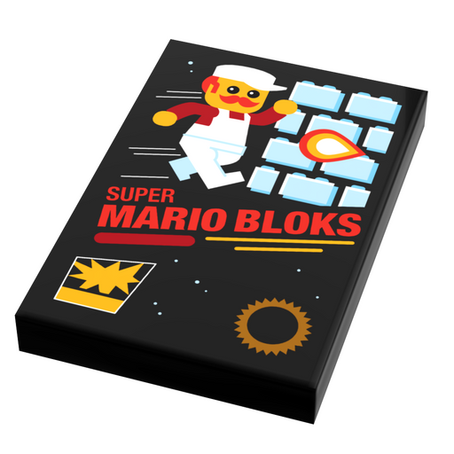 Super Mario Bloks Video Game Cover (2x3 Tile) (LEGO) - Premium  - Just $2! Shop now at Retro Gaming of Denver