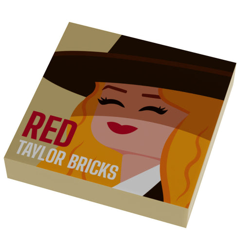 Taylor Bricks RED Music Album Cover (2x2 Tile) - B3 Customs - Premium Custom Printed - Just $1.50! Shop now at Retro Gaming of Denver