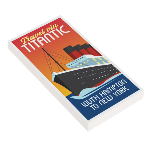 Titanic Travel Promo Poster (2x4 Tile) - B3 Customs - Premium  - Just $2! Shop now at Retro Gaming of Denver