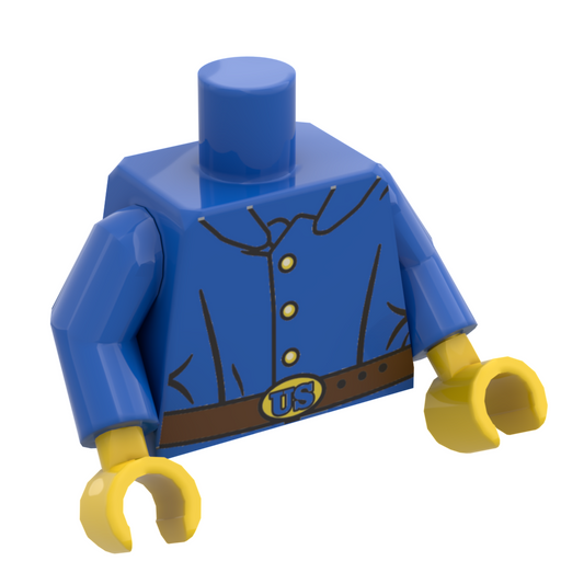 Civil War Union Soldier Printed Minifig Torso (LEGO) - Premium  - Just $5! Shop now at Retro Gaming of Denver