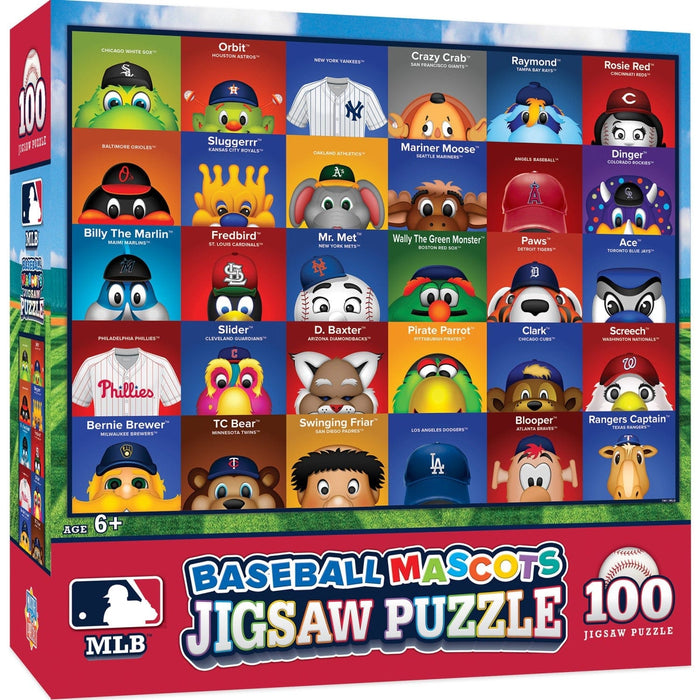 MLB Mascots 100 Piece Jigsaw Puzzle - for just $14.99! 