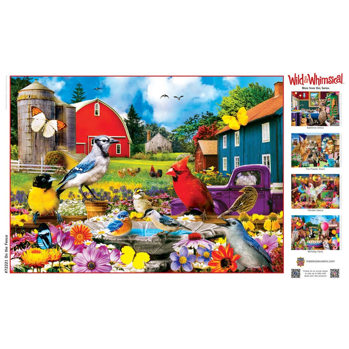 Wild & Whimsical - On The Fence 1000 Piece Jigsaw Puzzle - for just $9.99! 