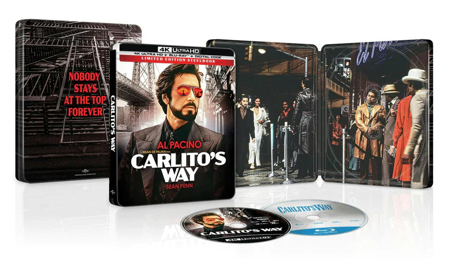 Carlito's Way - Limited Edition Steelbook (4K Ultra HD + Blu-ray + Digital) - for just $34.99! 