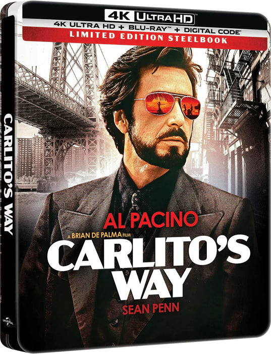 Carlito's Way - Limited Edition Steelbook (4K Ultra HD + Blu-ray + Digital) - for just $34.99! 