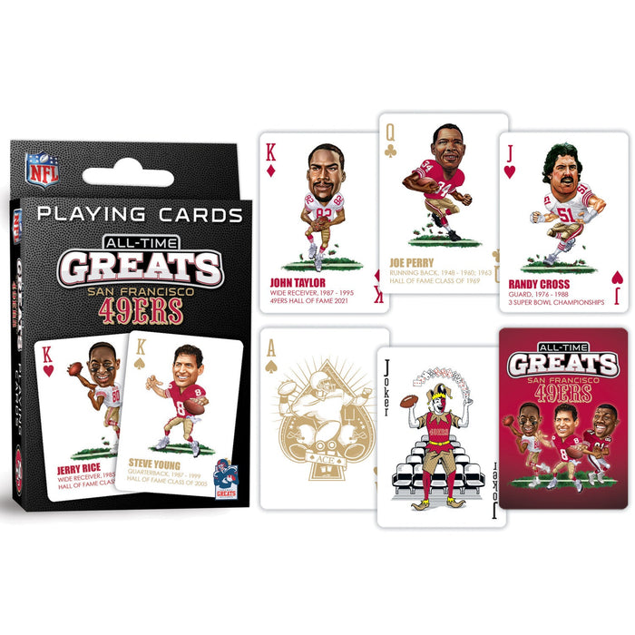 San Francisco 49ers All-Time Greats Playing Cards - 54 Card Deck - Just $9.99! Shop now at Retro Gaming of Denver