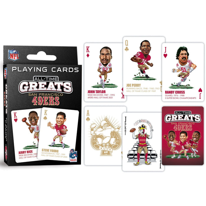 San Francisco 49ers All-Time Greats Playing Cards - 54 Card Deck - for just $9.99! 