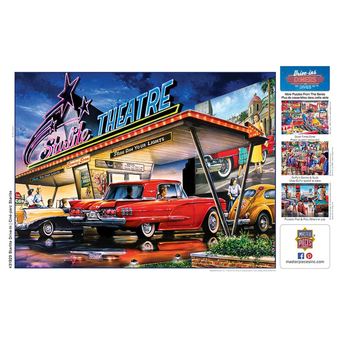 Drive-Ins, Diners & Dives - Starlite Drive-In 550 Piece Jigsaw Puzzle - for just $14.99! 