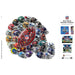 NFL - Helmet Drip Art 500 Piece Shaped Jigsaw Puzzle - for just $16.99! 