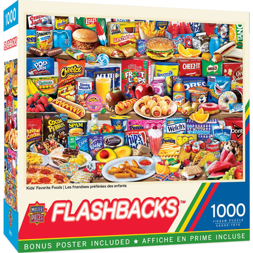 Flashbacks - Kids Favorite Foods 1000 Piece Jigsaw Puzzle - Just $16.99! Shop now at Retro Gaming of Denver