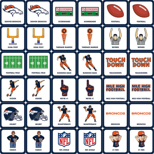 Denver Broncos Matching Game - Just $7.79! Shop now at Retro Gaming of Denver