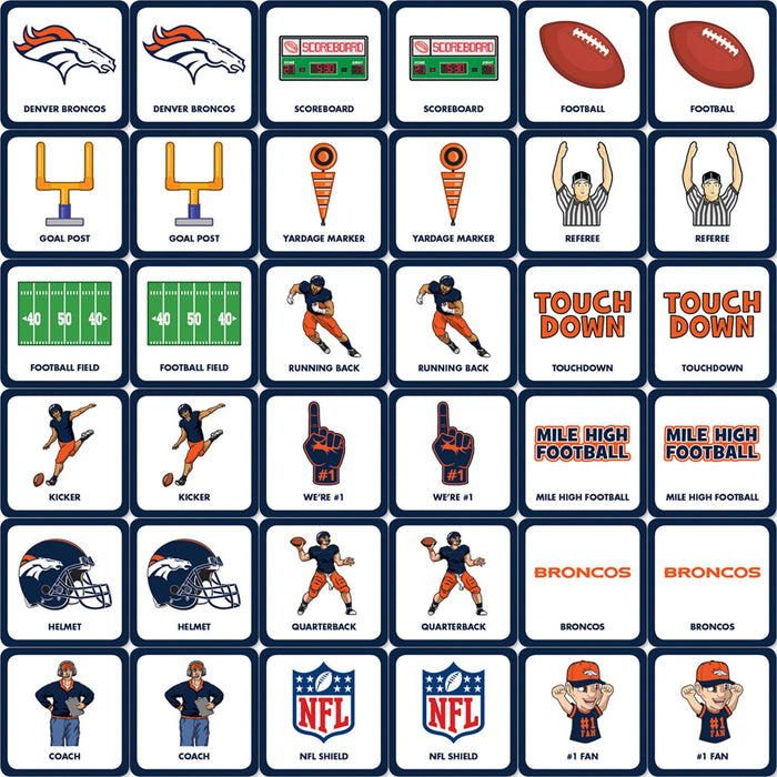 Denver Broncos Matching Game - Just $7.79! Shop now at Retro Gaming of Denver