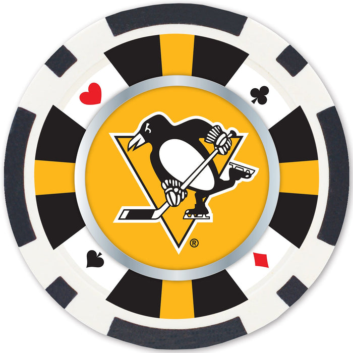 Pittsburgh Penguins 100 Piece Poker Chips - Just $29.99! Shop now at Retro Gaming of Denver