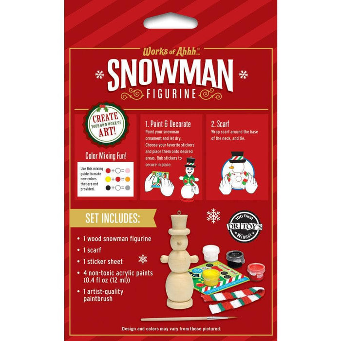 Nutcracker Snowman Ornament Wood Paint Kit - for just $7.99! 