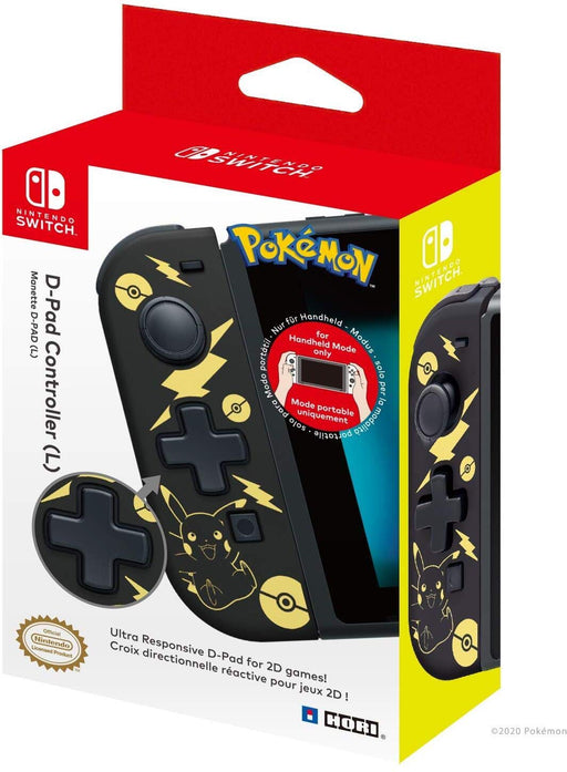 Hori Left D-Pad Controller: Black & Gold Pikachu Edition (Nintendo Switch) - Just $0! Shop now at Retro Gaming of Denver