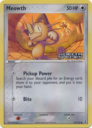 Meowth (77/113) (Stamped) [EX: Delta Species] - for just $20.95! 