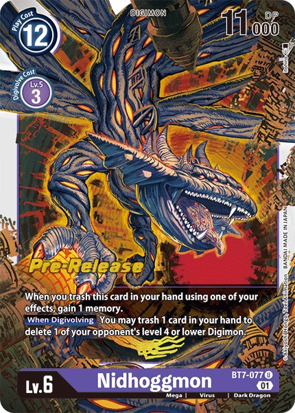 Nidhoggmon [BT7-077] [Next Adventure Pre-Release Cards] - Just $1.40! Shop now at Retro Gaming of Denver