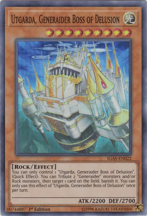 Utgarda, Generaider Boss of Delusion [IGAS-EN022] Super Rare - for just $0.10! 