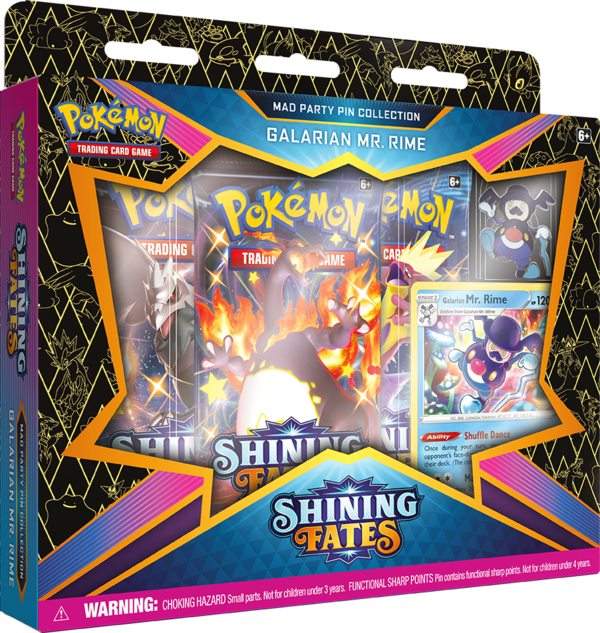 Pokemon Shining Fates: Mad Party Pin Collection - Galarian Mr. Rime - for just $25! 