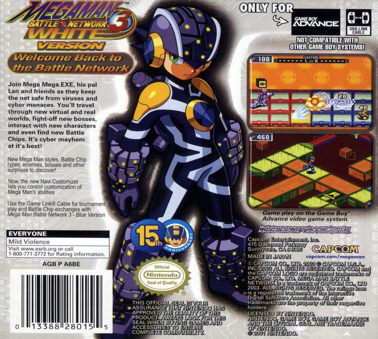 Mega Man Battle Network 3: White – Game Boy Advance (GBA) - for just $13.99! 