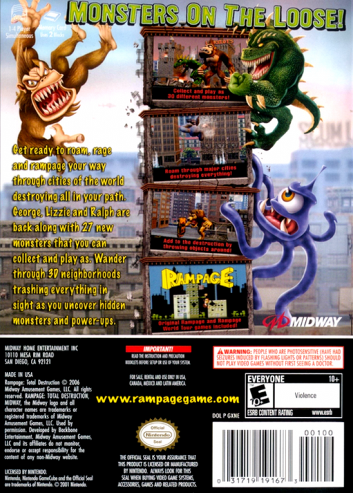 Rampage: Total Destruction – GameCube (GC) - for just $17.99! 