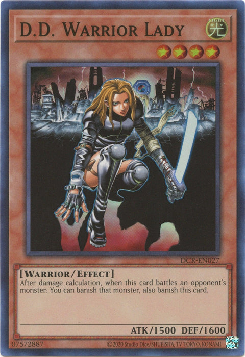 D.D. Warrior Lady (25th Anniversary) [DCR-EN027] Super Rare - for just $2.90! 