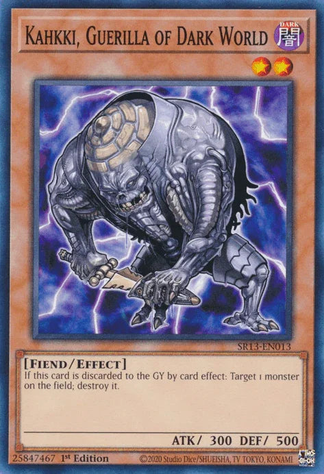Kahkki, Guerilla of Dark World [SR13-EN013] Common - for just $0.10! 