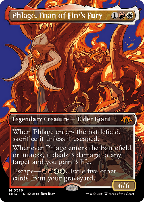 Phlage, Titan of Fire's Fury (Borderless) (MH3-379) - Modern Horizons 3 (Borderless) - for just $2.81! 