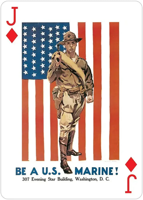 USA Posters of World Wars I and II Poker Deck - for just $7.99! 