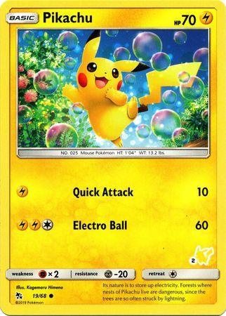 Pikachu (19/68) (Pikachu Stamp #2) [Battle Academy 2020] - for just $1.65! 