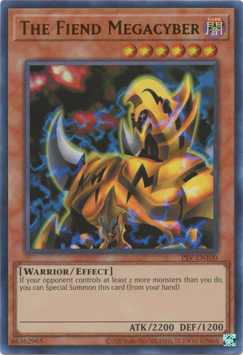 The Fiend Megacyber (25th Anniversary) [PSV-EN100] Ultra Rare - for just $4.45! 