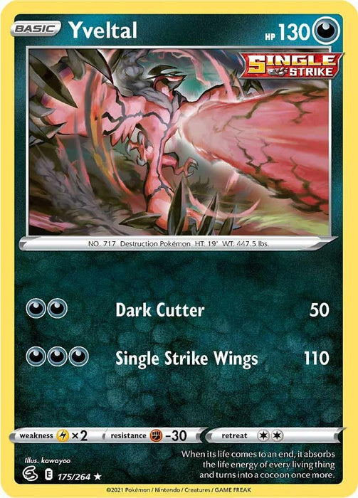 Yveltal (175/264) [Sword & Shield: Fusion Strike] - for just $0.10! 
