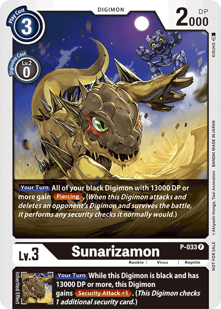 Sunarizamon [P-033] [Promotional Cards] - Just $0.30! Shop now at Retro Gaming of Denver