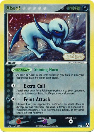 Absol (15/92) (Stamped) [EX: Legend Maker] - Just $8.40! Shop now at Retro Gaming of Denver