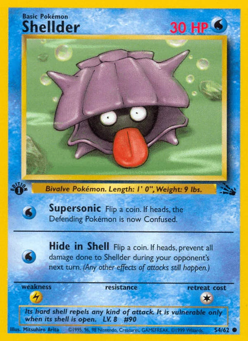 Shellder (54/62) [Fossil 1st Edition] - for just $0.35! 