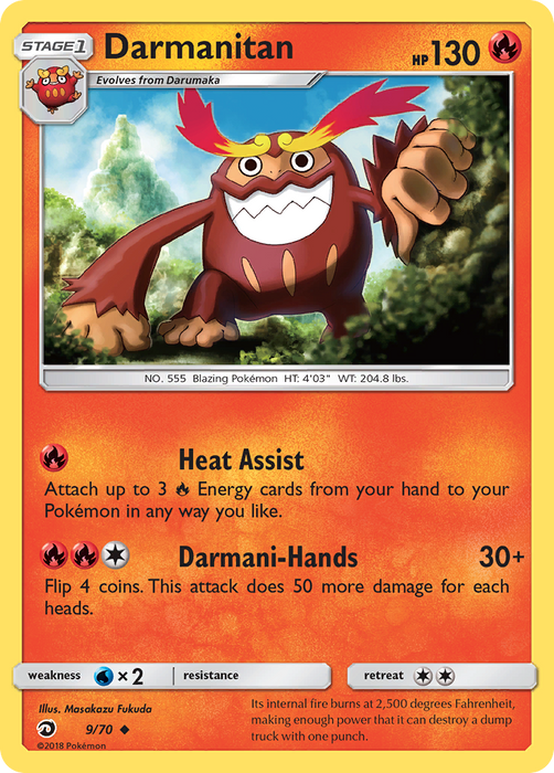 Darmanitan (9/70) [Sun & Moon: Dragon Majesty] - Just $0.10! Shop now at Retro Gaming of Denver