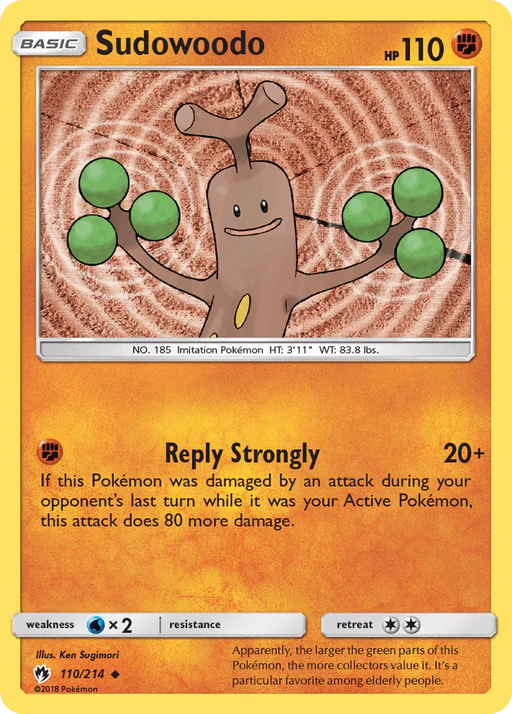Sudowoodo (110/214) [Sun & Moon: Lost Thunder] - for just $0.10! 