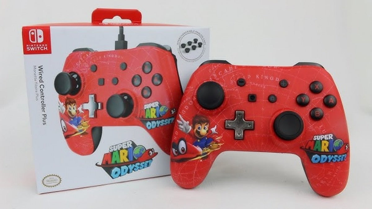 Power A Switch Controller [Wired][Super Mario Odyssey][Missing Extra Analog Caps] — Nintendo Switch Accessory (NS) - for just $14.99! 