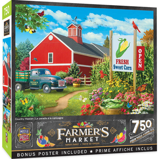 Farmer's Market - Country Heaven 750 Piece Jigsaw Puzzle - Just $14.99! Shop now at Retro Gaming of Denver