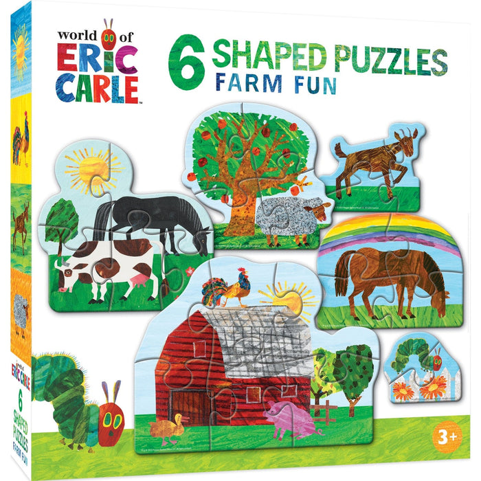 Eric Carle - Farm Life 6-Pack Mini Shaped Jigsaw Puzzles - for just $12.99! 