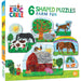 Eric Carle - Farm Life 6-Pack Mini Shaped Jigsaw Puzzles - for just $12.99! 