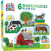 Eric Carle - Farm Fun Mini Shaped Puzzles 6-Pack - for just $12.99! 