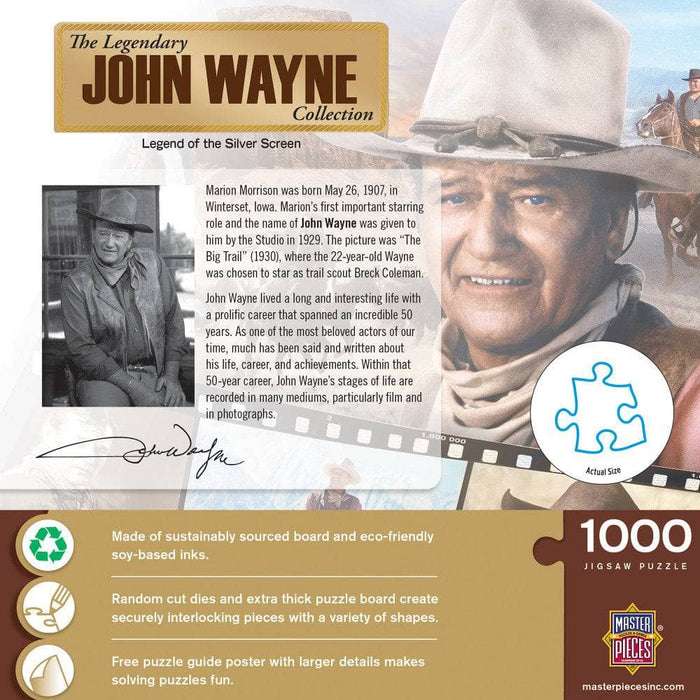 John Wayne Collection - Legend of the Silver Screen 1000 Piece Jigsaw Puzzle - for just $16.99! 