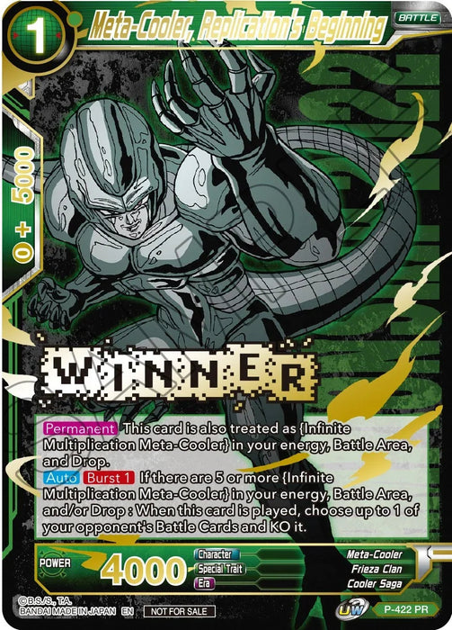 Meta-Cooler, Replication's Beginning (Championship Pack 2022 Vol.2) (Winner Gold Stamped) (P-422) [Promotion Cards] - for just $5.20! 
