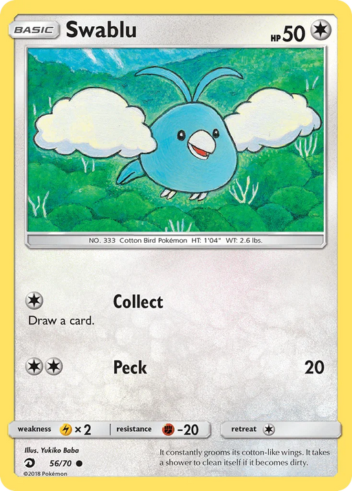 Swablu (56/70) [Sun & Moon: Dragon Majesty] - for just $0.15! 