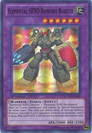 Elemental HERO Rampart Blaster [LCGX-EN047] Super Rare - for just $0.50! 