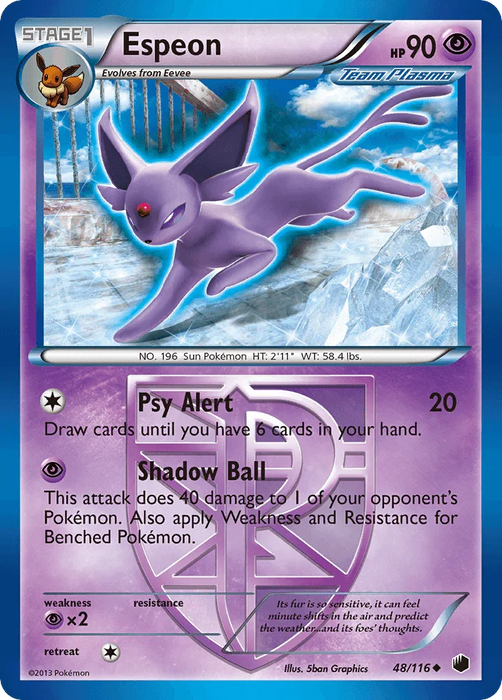 Espeon (48/116) [Black & White: Plasma Freeze] - for just $2.25! 