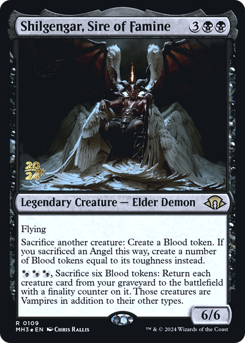 Shilgengar, Sire of Famine (PRE-109) - Modern Horizons 3 Promos Foil - for just $0.30! 