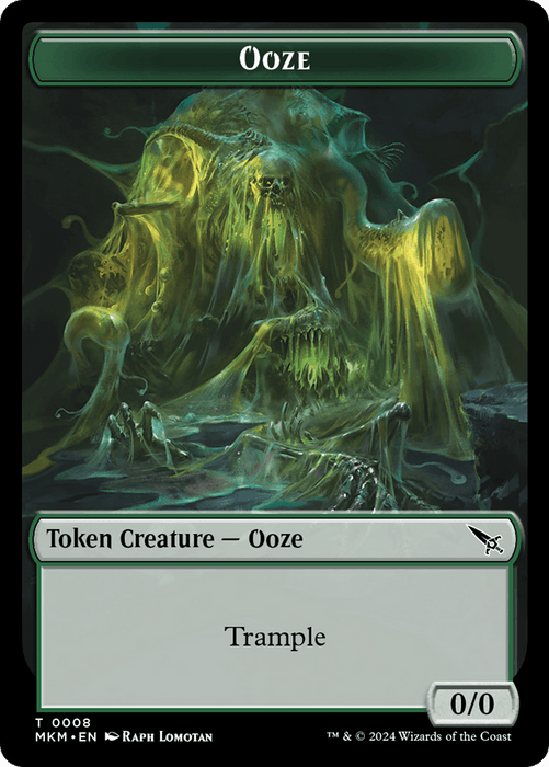 Ooze // A Mysterious Creature Double-Sided Token [Murders at Karlov Manor Tokens] - Just $0.10! Shop now at Retro Gaming of Denver