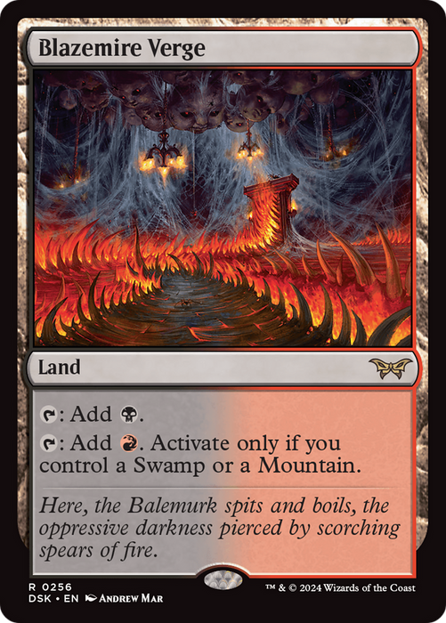 Blazemire Verge (DSK-256) - Duskmourn: House of Horror - for just $2.66! 